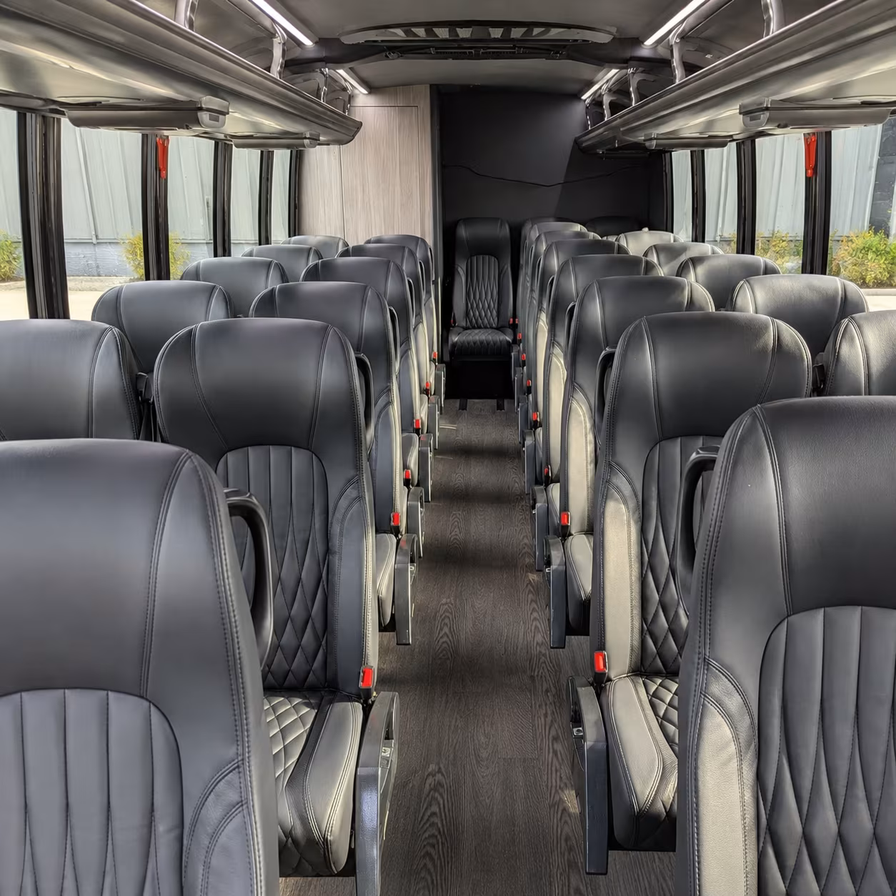bellflower wedding transportation onboard seating