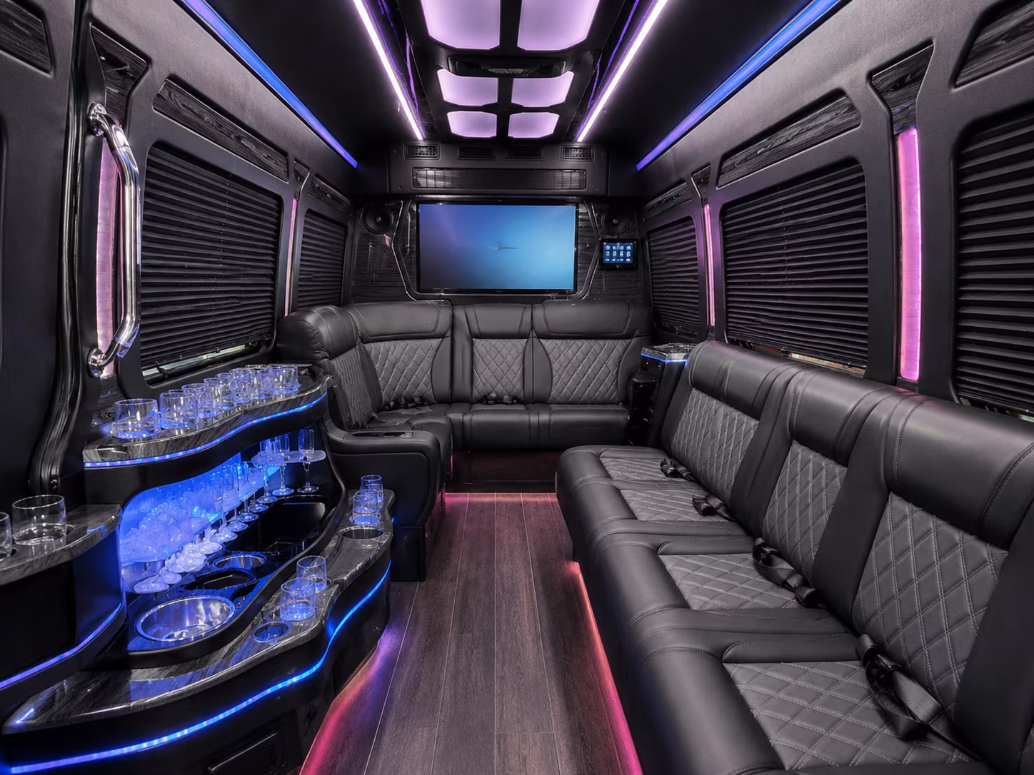 sprinter vans and minibuses for intimate bellflower wedding groups